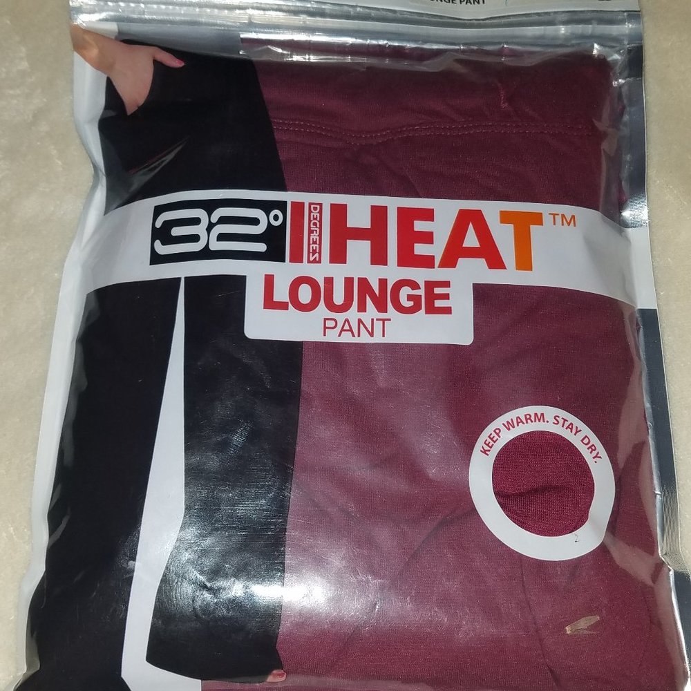 Womens 32 Degrees Heat Lounge Pant Berry - NWT